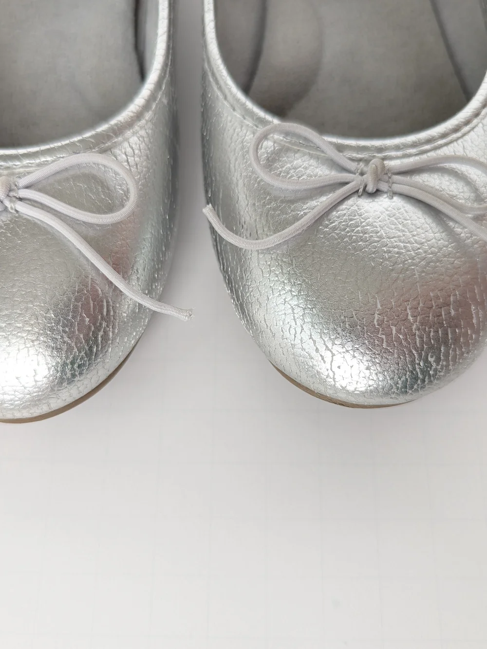Sonoma Metallic Silver Ballet Flats with Bow
